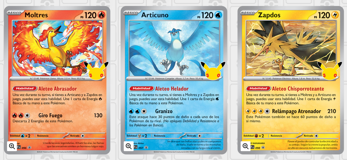Colección con póster de Celebración 30.º Aniversario de JCC Pokémon