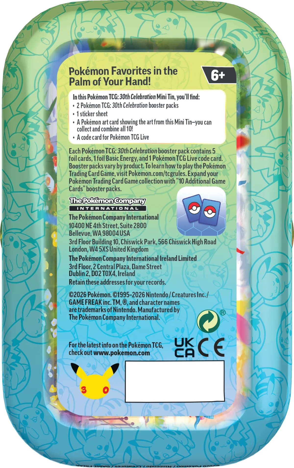 30th Celebration - Mini Tin Day Set